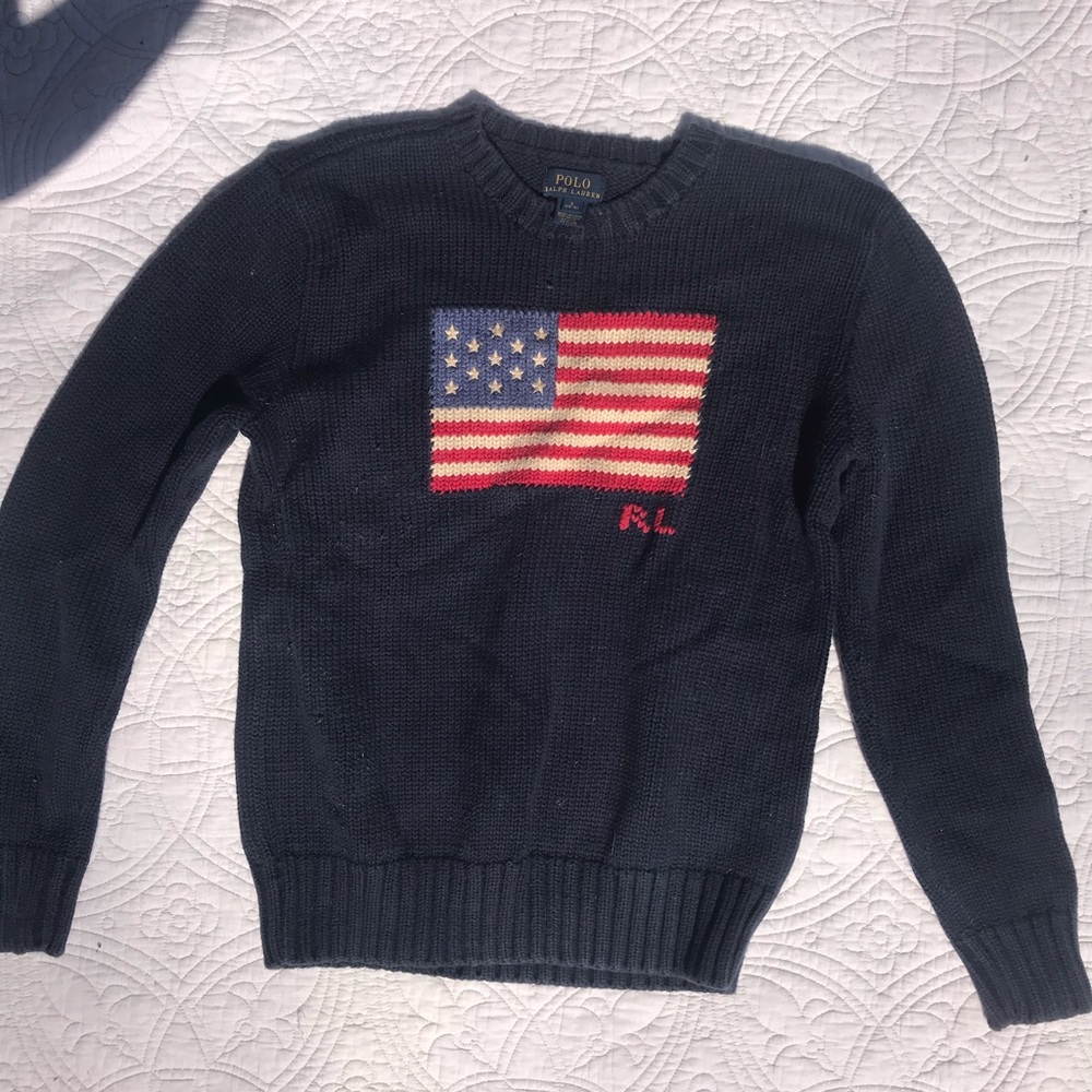 Ralph Lauren American Flag Sweater